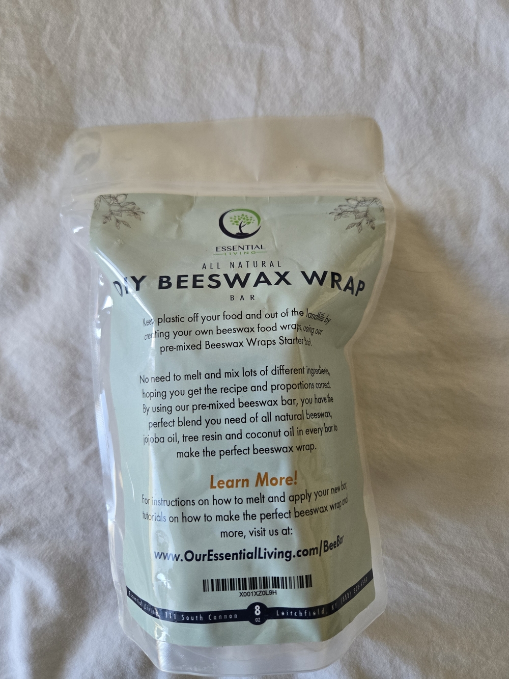 DIY Beeswax food wraps Wax Bar, 8oz, NWT